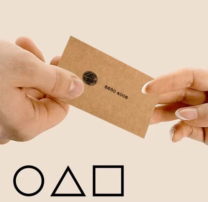 10x Squid Game Season 1 2 3 Invitation Card Business Calling Card Costume Prop