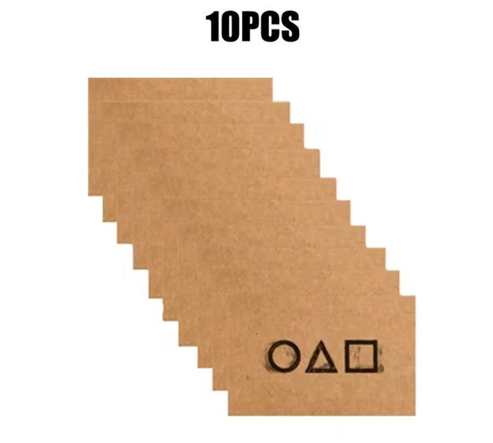 10x Squid Game Season 1 2 3 Invitation Card Business Calling Card Costume Prop