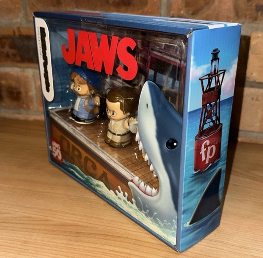 Fisher Price Little People Collector Jaws 50th Anni Set Of 3 Figures in Hand   