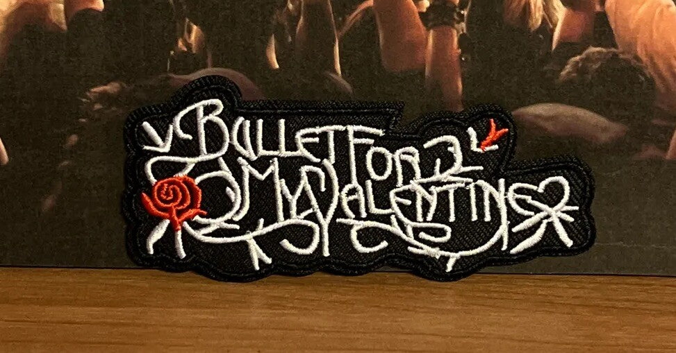  Bullet Valentine Rock Band Badge Embroidered Patches SOSJams Sew Iron On Patch 1