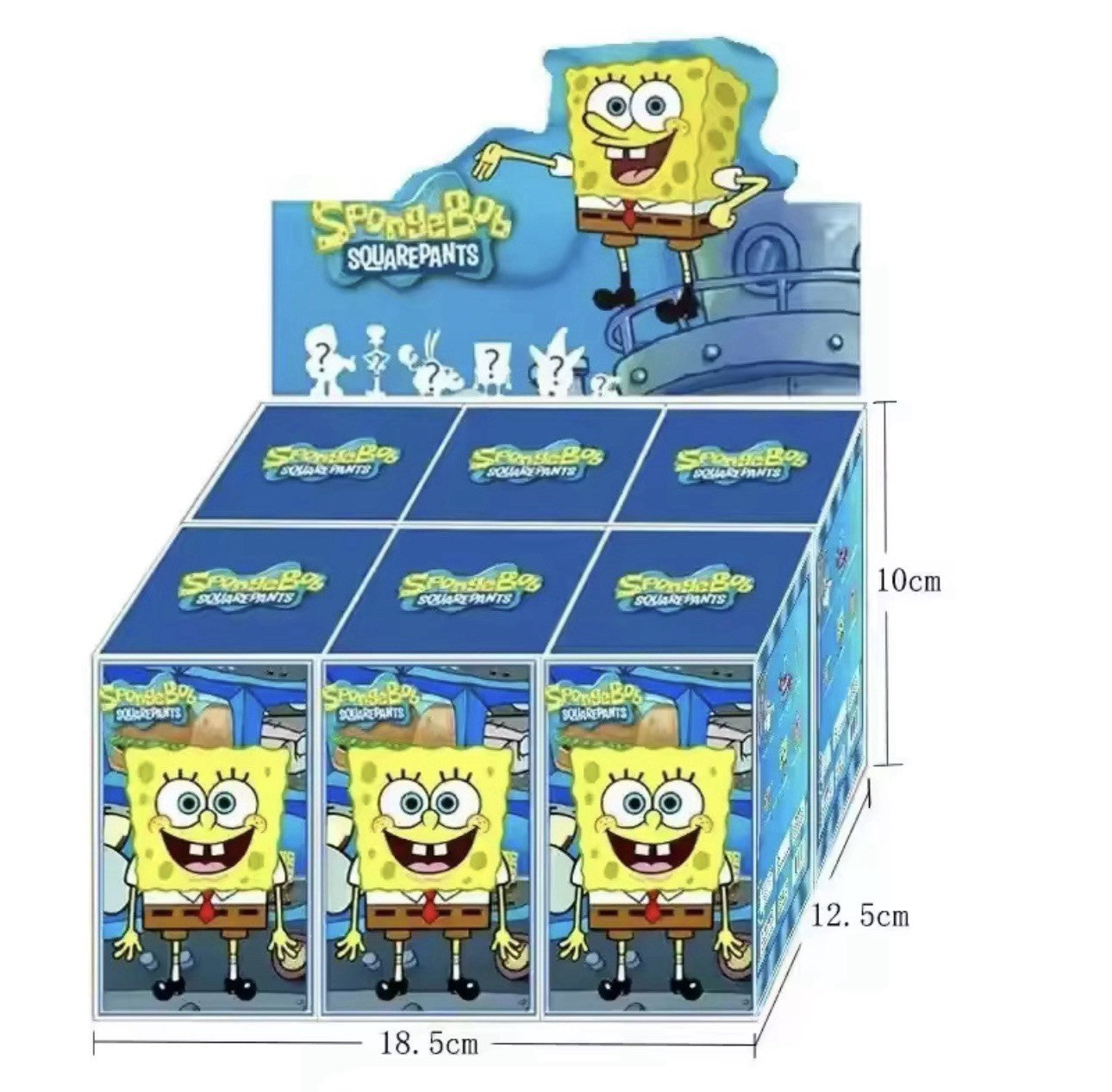 Spongebob Squarepants McDonald’s Burger COMPLETE SET Of 6 Blind Box Figure