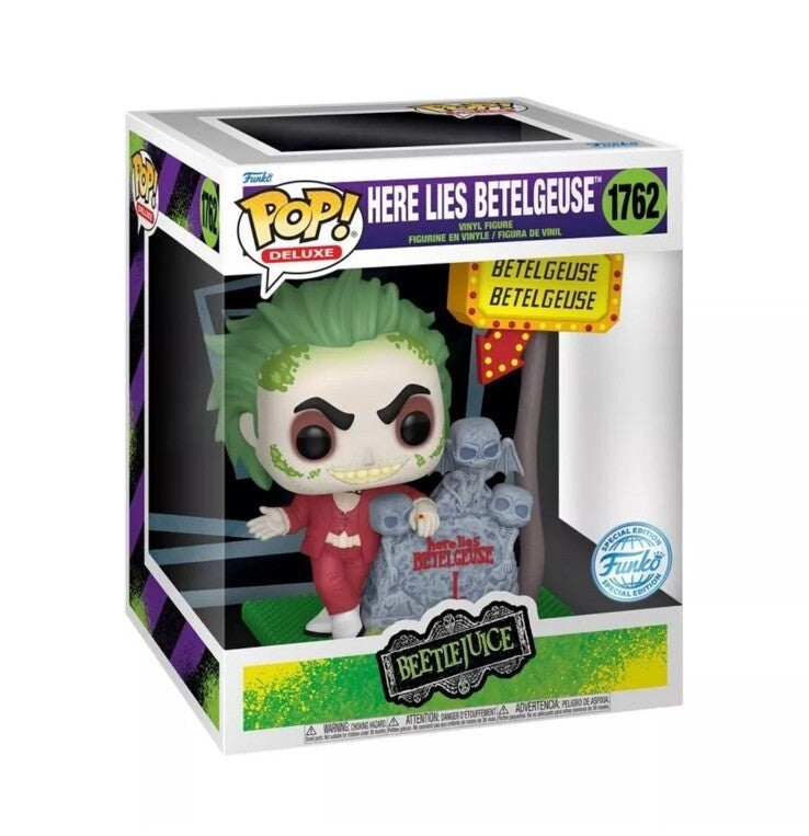 Funko Pop Beetlejuice - Here Lies Betelguise Pop Deluxe 1762 In Stock Now Exc0