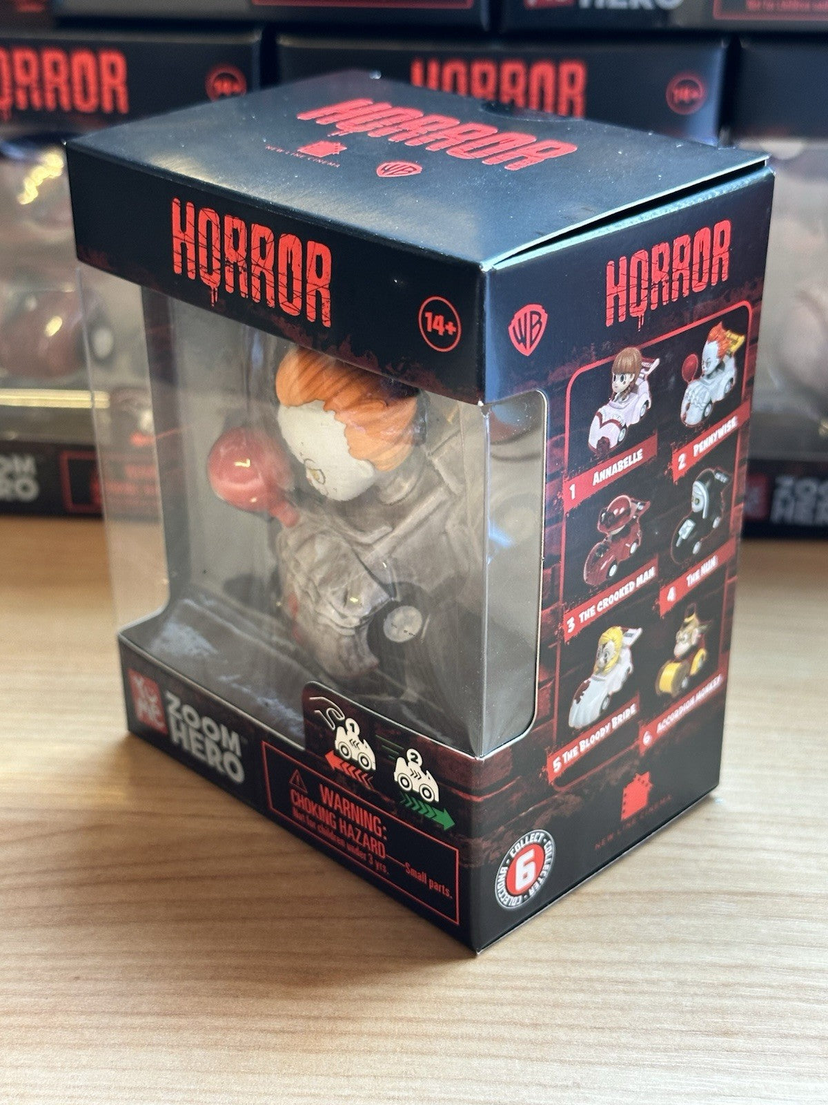‘ Pennywise IT  ‘ Zoom Hero Yume Horror Conjuring Pull Back Cars 6 To Collect