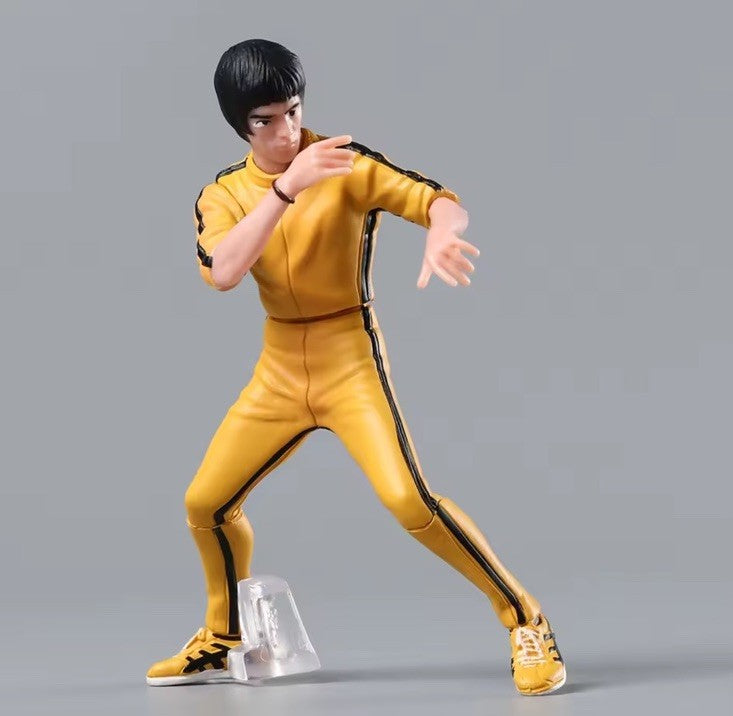 4pcs Kung Fu Bruce Lee Boxed Mini Action Figure Model Toy Super Hero Model4