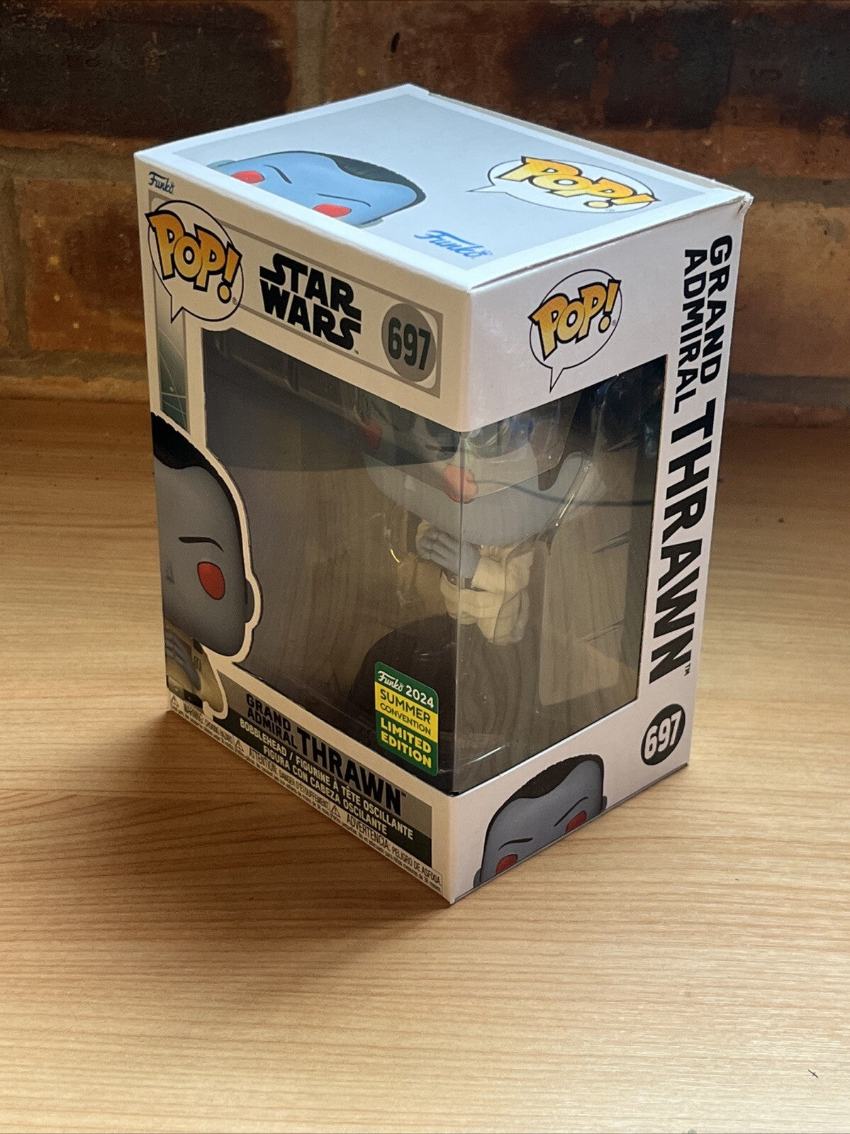 SDCC 24 Exclusive Funko Pop Grand Admiral Thrawn Ak￼soka Star Wars In Stock