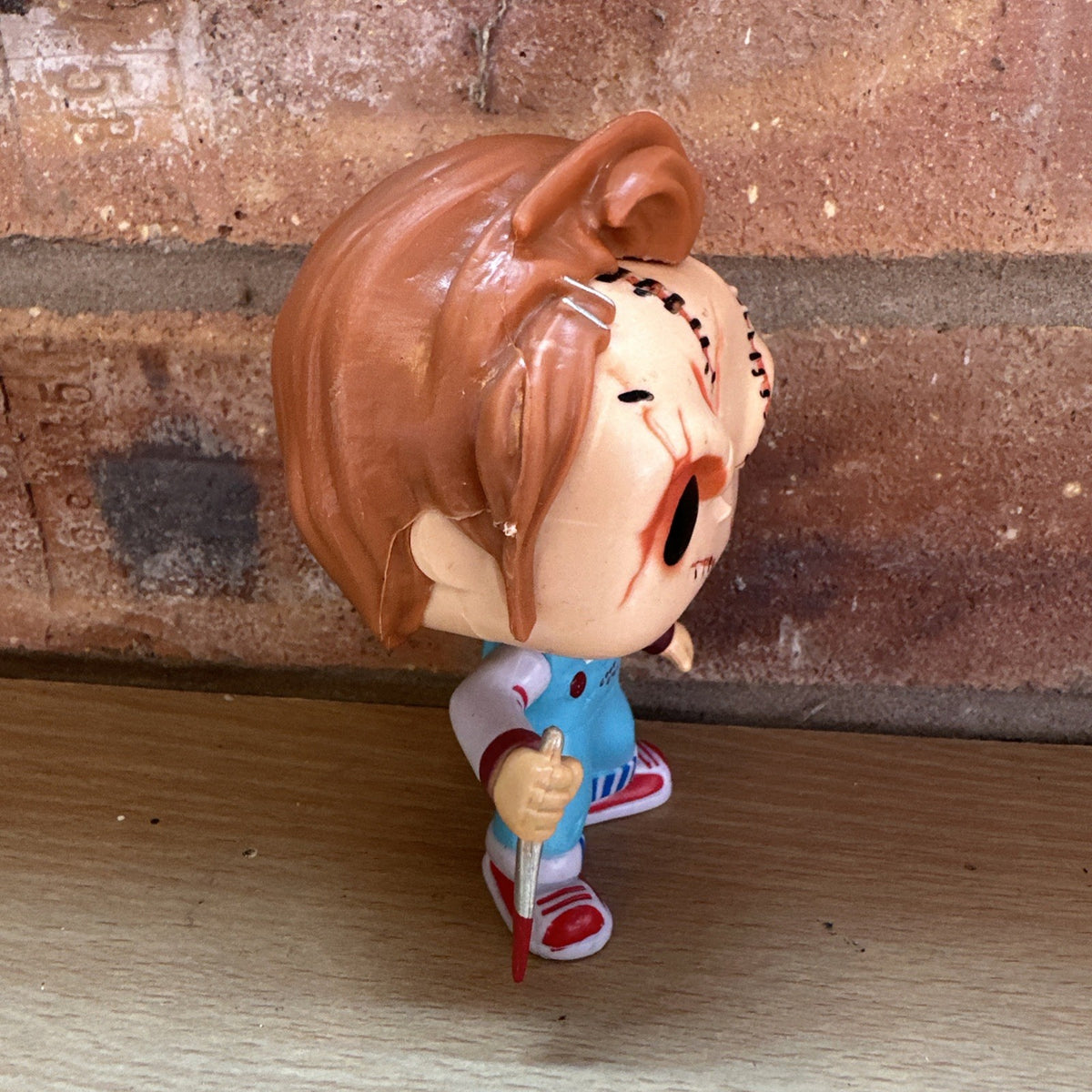 Child's Play Custom Battle Scarred Chucky Hard Plastic Pop! Horror Movies Loose1