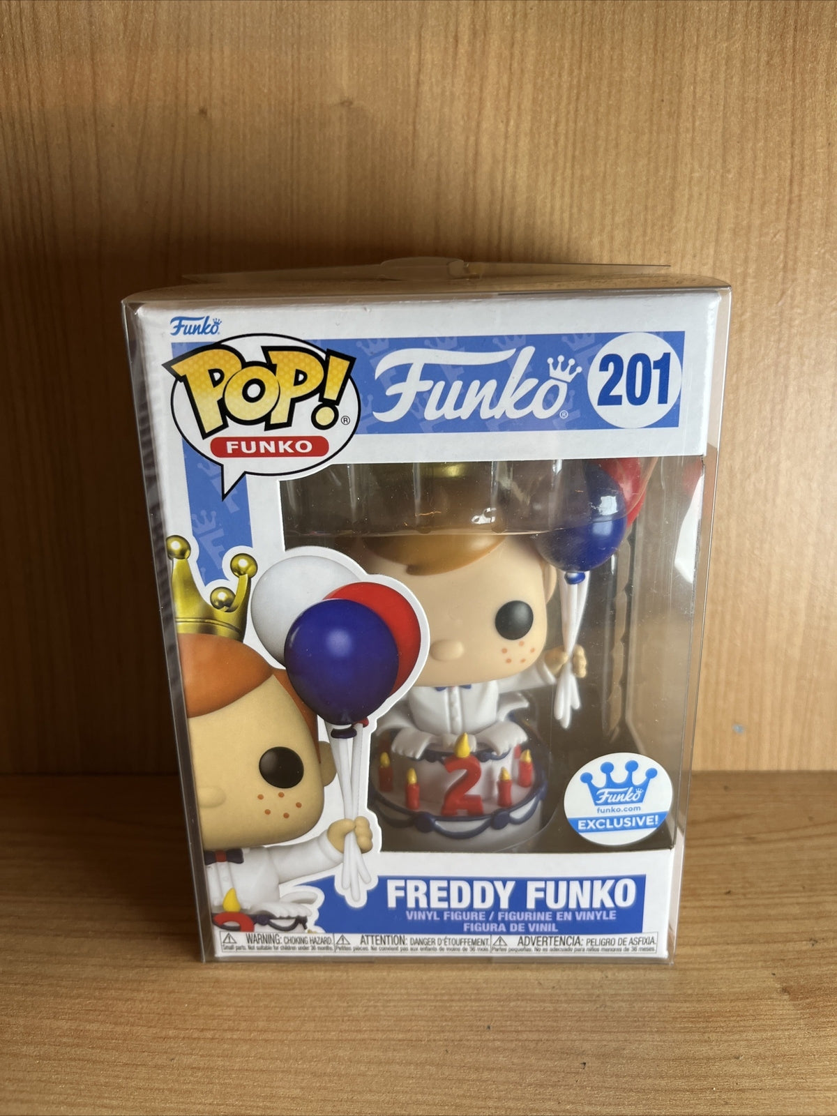 Funko Pop! Birthday Freddy Funko In Cake #201  (EXCLUSIVE!) Figure Gift0