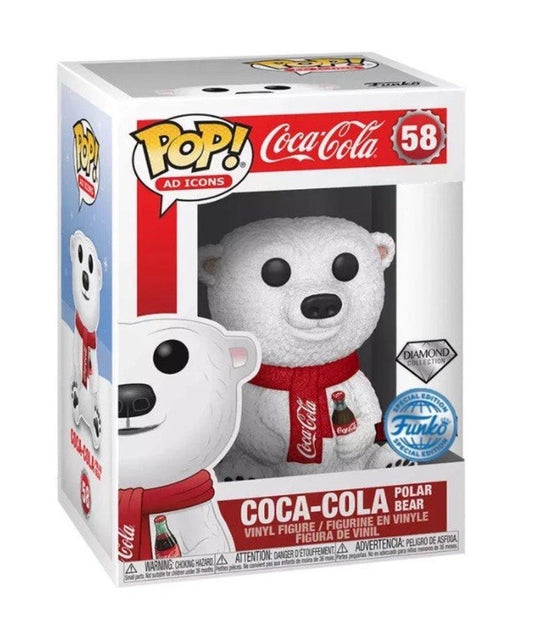 Funko Pop! Coca-Cola - Polar Bear (Diamond) #58 Xmas Gift Ltd Ed0