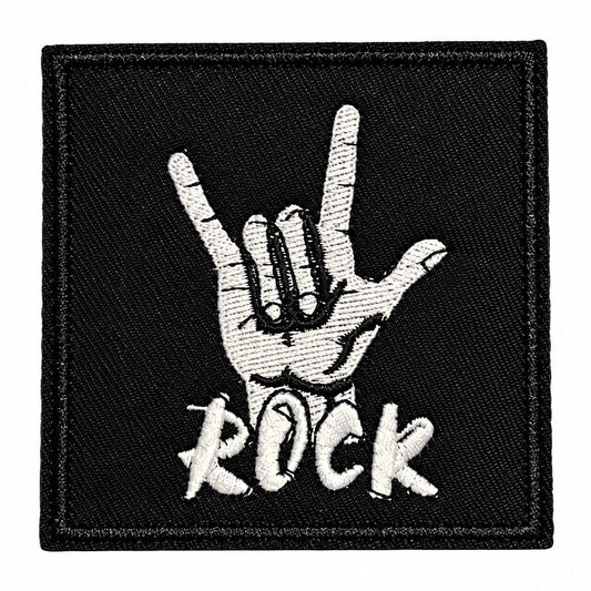  Rock On  Metal Music Rock Band Badge Patches SOSJams Sew Iron On Patch0