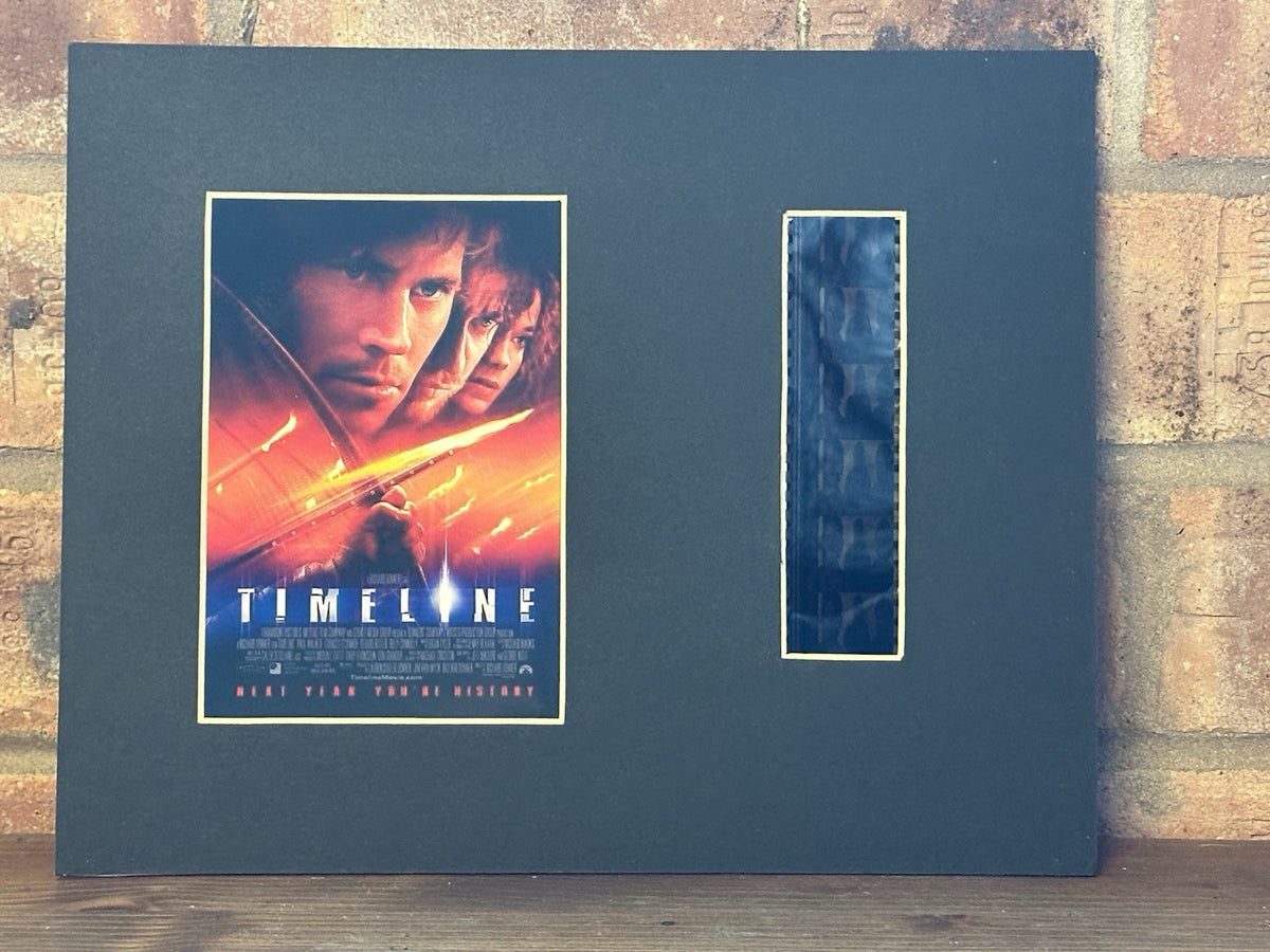 TIMELINE Movie 35mm Film Cell Mounted Display Gift 2/200 8x101