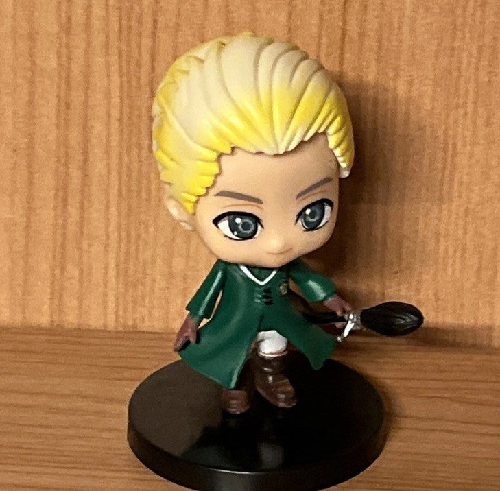HARRY POTTER Draco Malfoy Quidditch  8cm VINYL FIGURE NEW gift box1