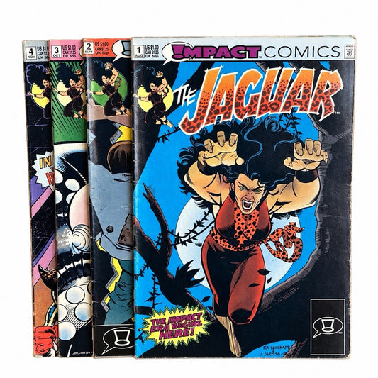 THE JAGUAR - Comic Book #1 - 4 Impact Comics August 1991 No.1. First 4 Issues0