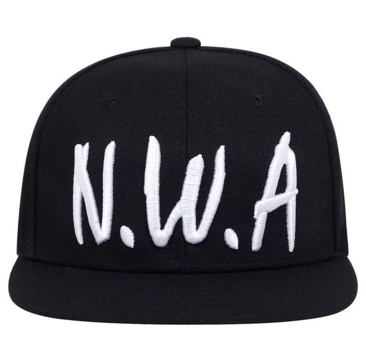 N.W.A Men's Embroidered ALASKA Baseball Cap - Cult Hip Hop NWA Black Hat1