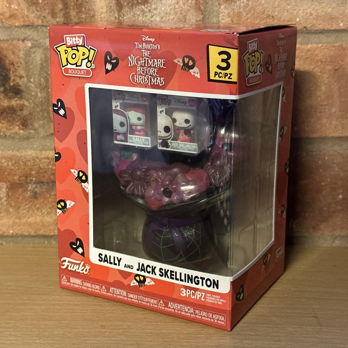 FUNKO Bitty Pop! NBC Bouquet Sally & Jack Skellington Valentine Collect Set0