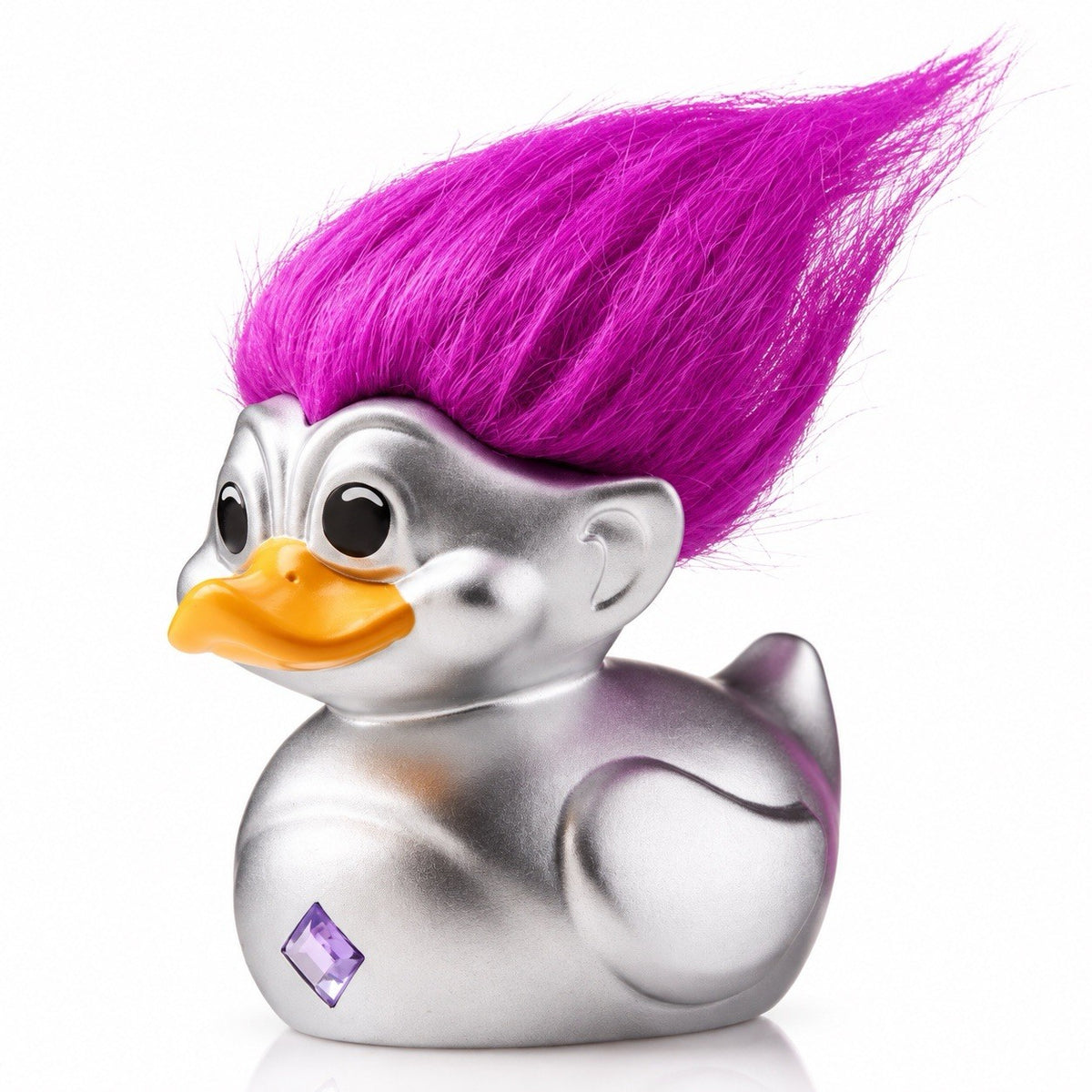 Trolls TUBBZ duck 1ST EDITION Trolls SILVER PURPLE HAIR TROLL Collectible Figure0
