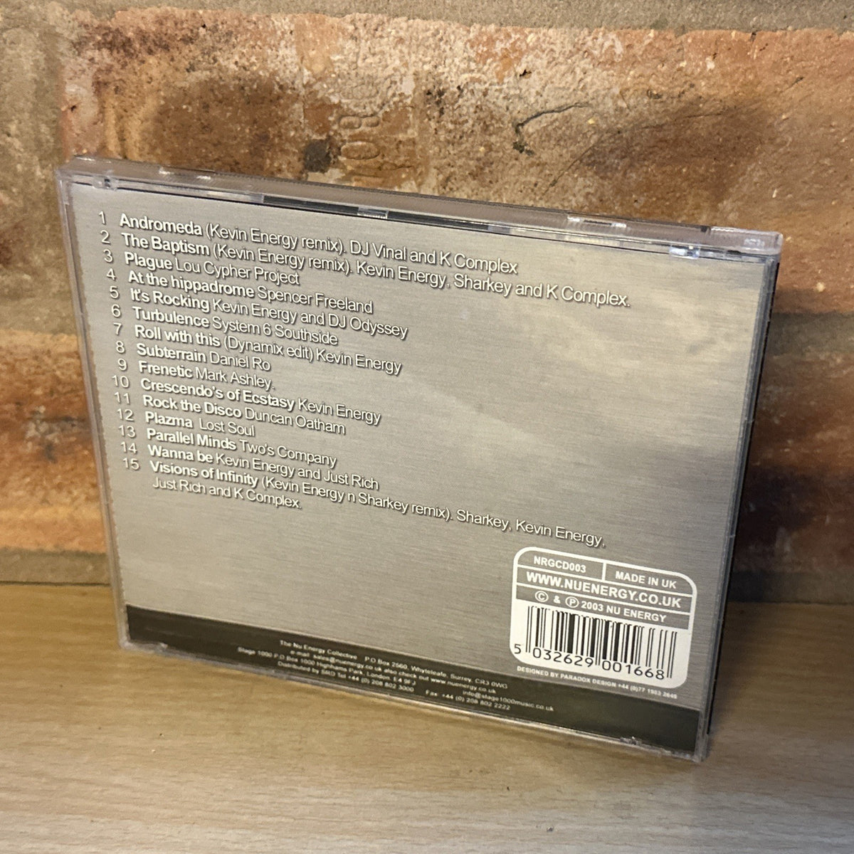 Mixed By Kevin Energy @ Atomic Energy London Rare Remixes 300% Nu Energy Mint Cd1