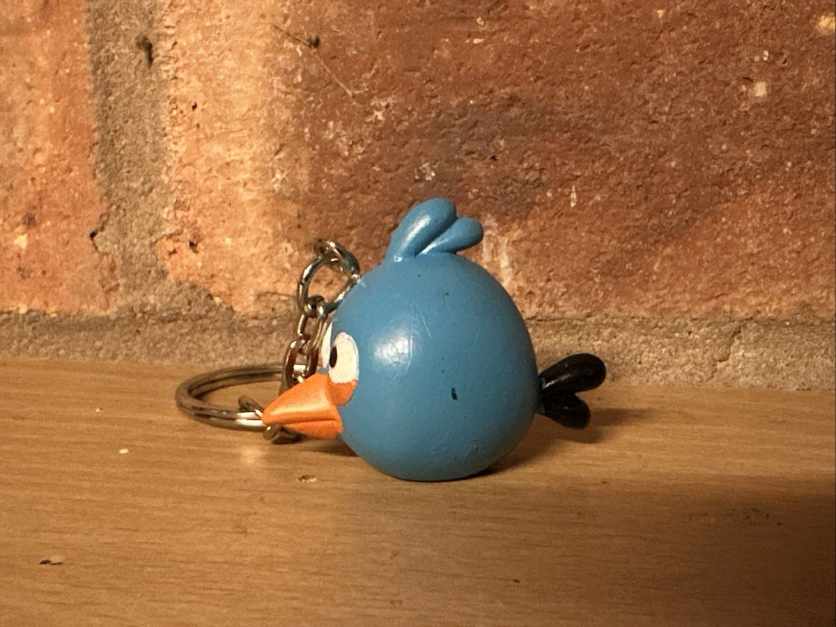 Angry Birds Bluebird Pig Key Ring  danglers Keychain charm PVC Movie Gift1