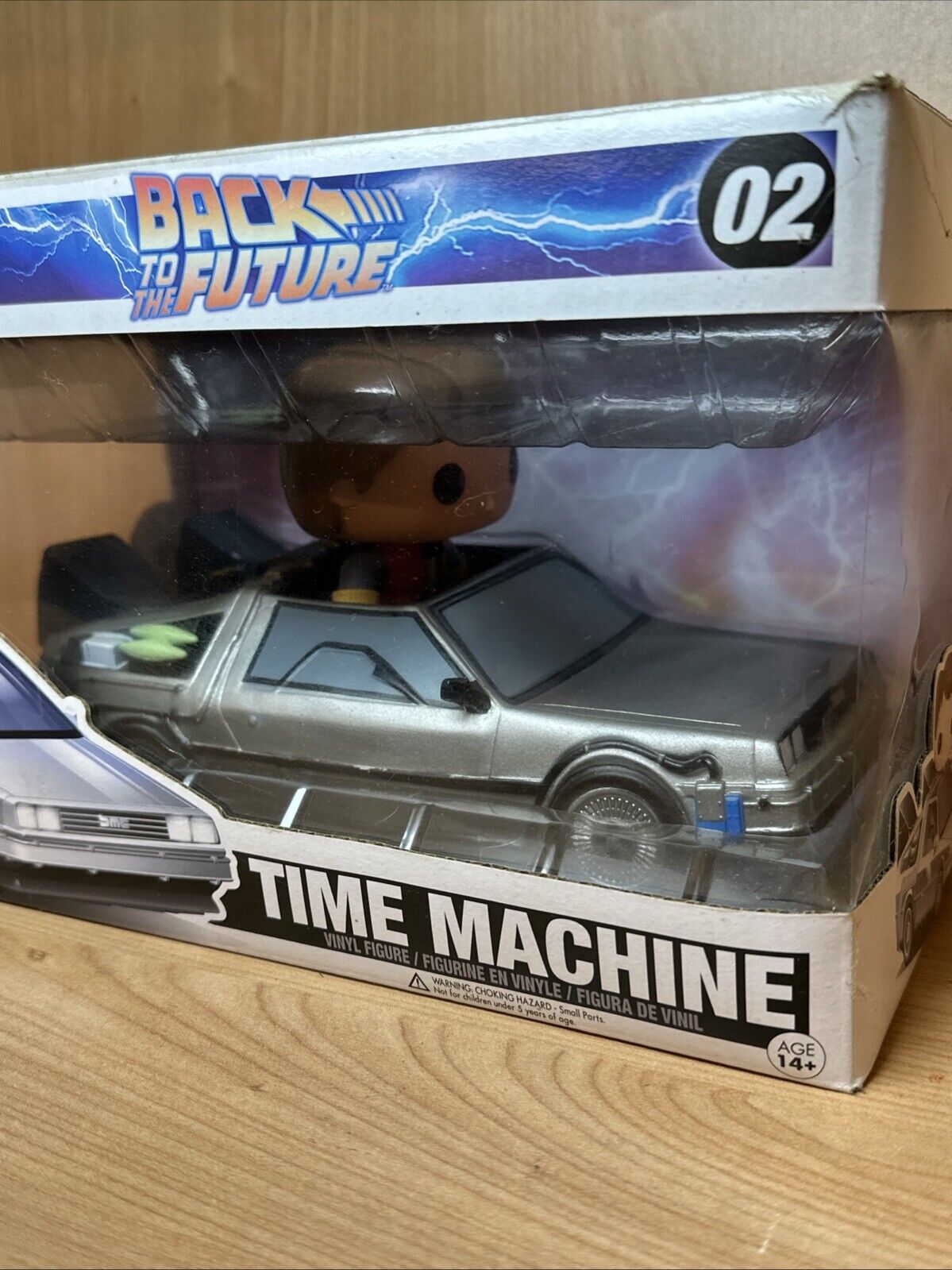 Funko Pop! Back To The Future Time Machine #02 DeLorean Rare Rides Tatty Box