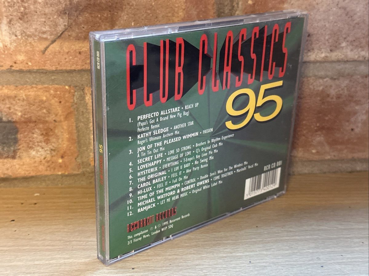 Club Classics 95 By Various Artist (CD) 90’s Club Rave Hits Rare Mixes Dance1