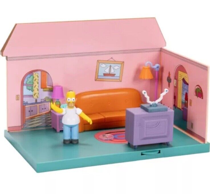 Jakks The Simpsons Action Figures, Living Room Diorama House Playset - In Stock