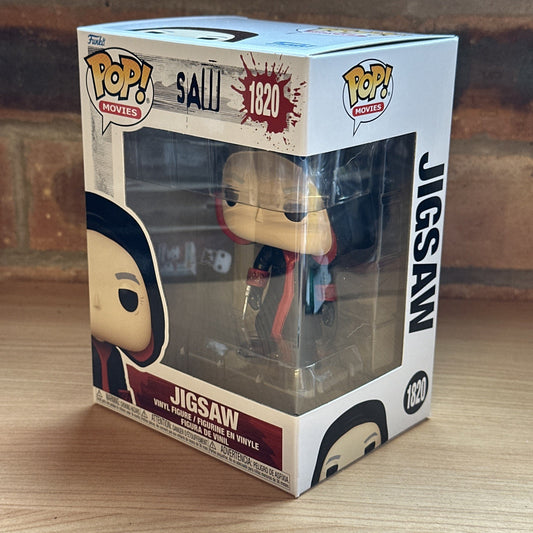 Funko POP! Jigsaw Saw #1820 Cult Horror Movie W/protector In Stock Now