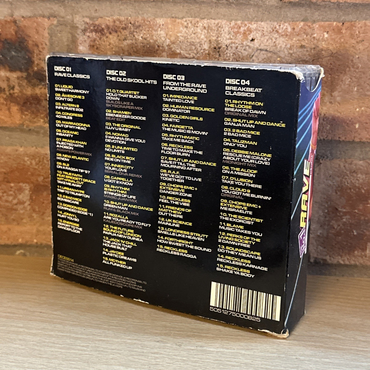 The No.1 Rave Album Quad CD Comp Mint CDs Hardcore Rave House Scuffed Outer1