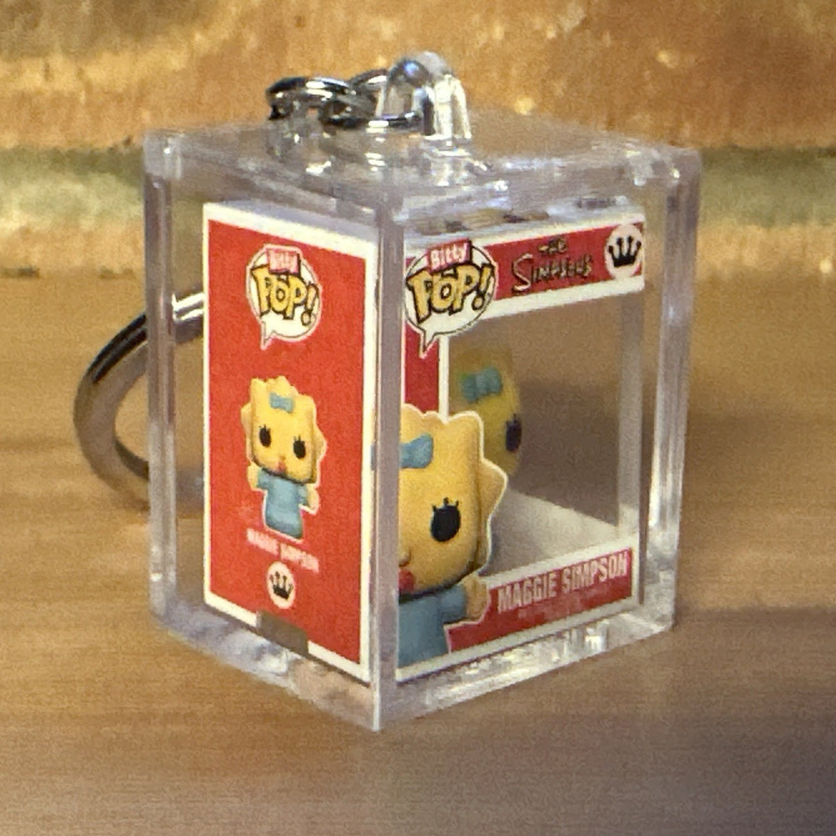 Funko Bitty Pop Simpsons Maggie Simpson Chase Set Hard Case Key ring1