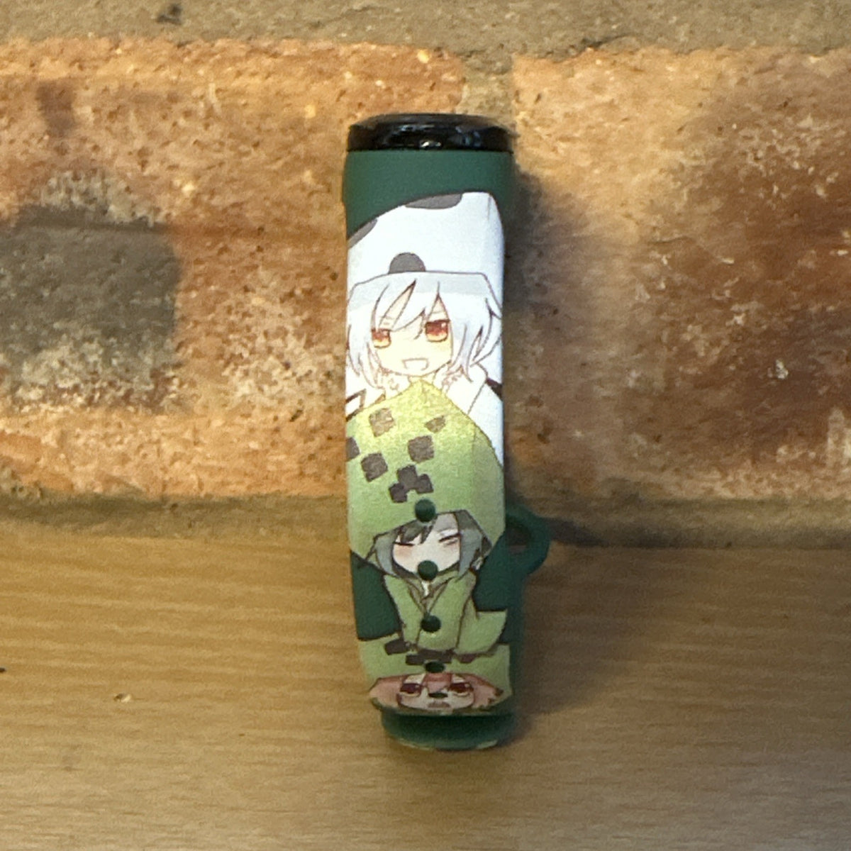 Minecraft Creeper Green Printed Strap LED Kids Watch Gift1
