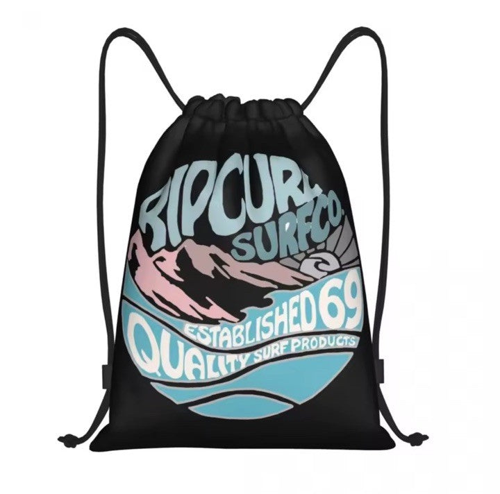 Sports Rip Curl Premium Drawstring Bag Gym Sack Swim School PE Kit Shoe Bags UK