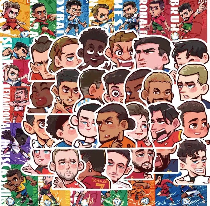 50x Football World Cup Stickers 2026 Teams France Portugal Brazil Soccer Gift1