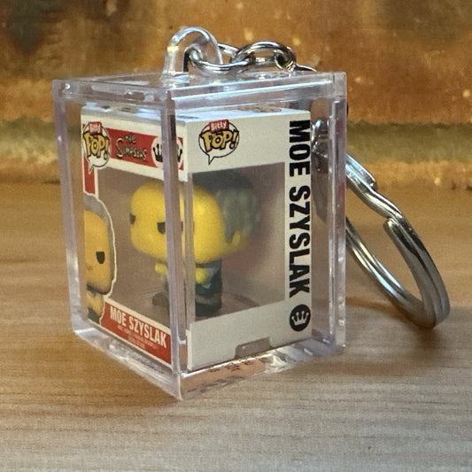 Funko Bitty Pop! The Simpsons Moe Szyslak Chase Set Hard Case Key ring Gift