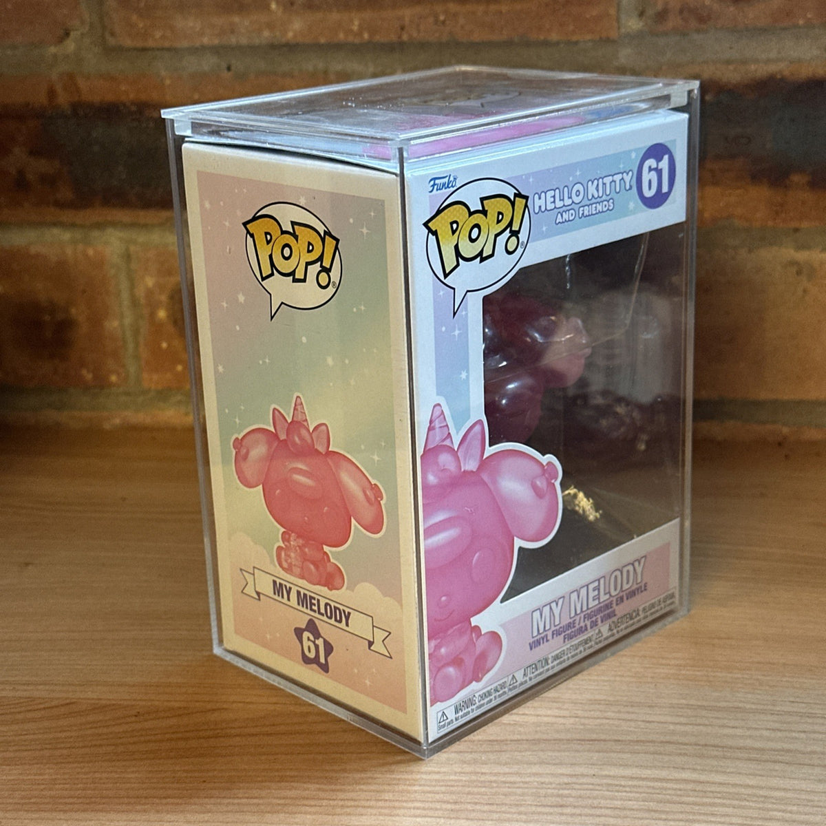 Funko Pop! My Melody #61 (Translucent Pink) Vinyl Figure NO  Hard Case 2