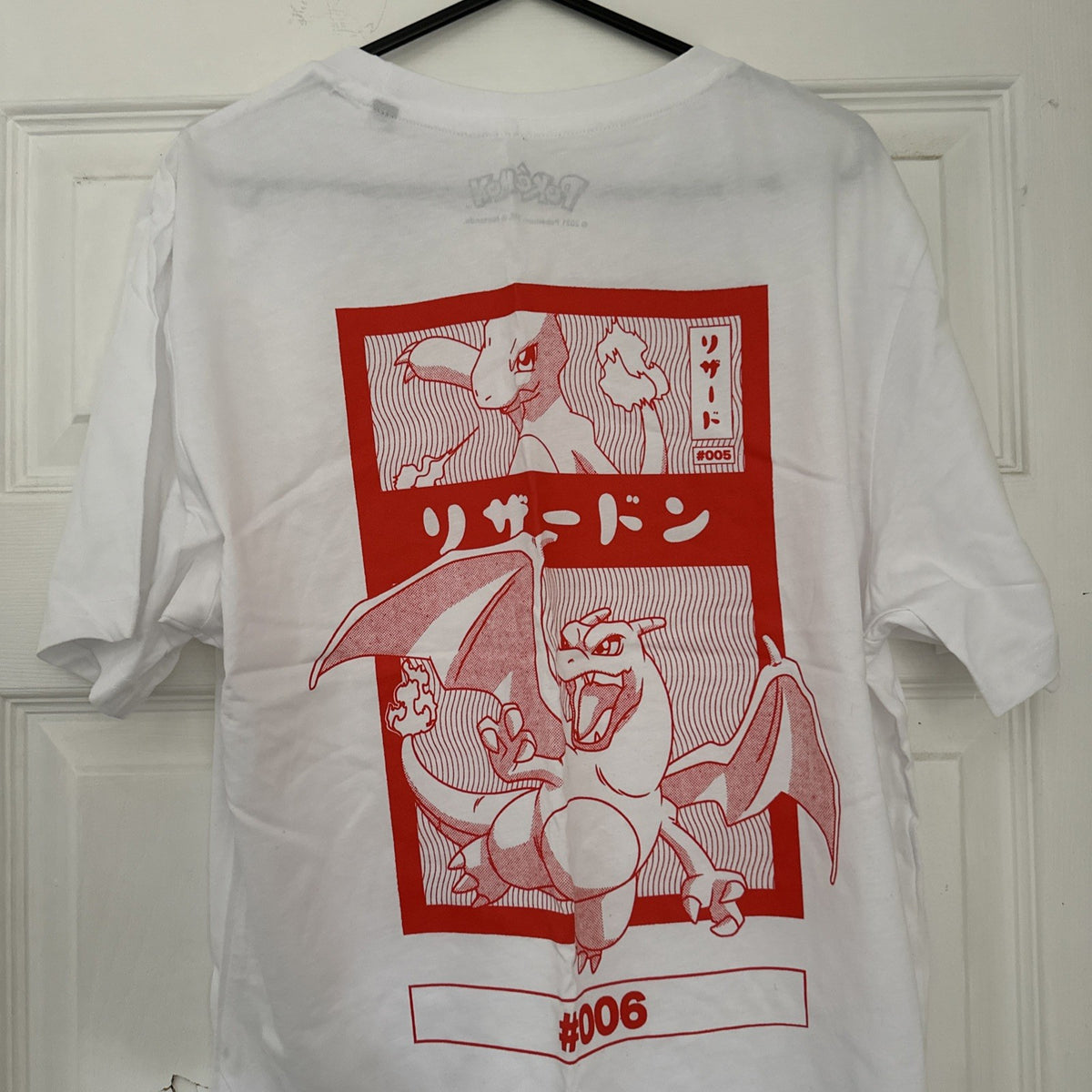 Pokemon Official White Dragon Logo  Adults T-Shirt MEDIUM CULT1