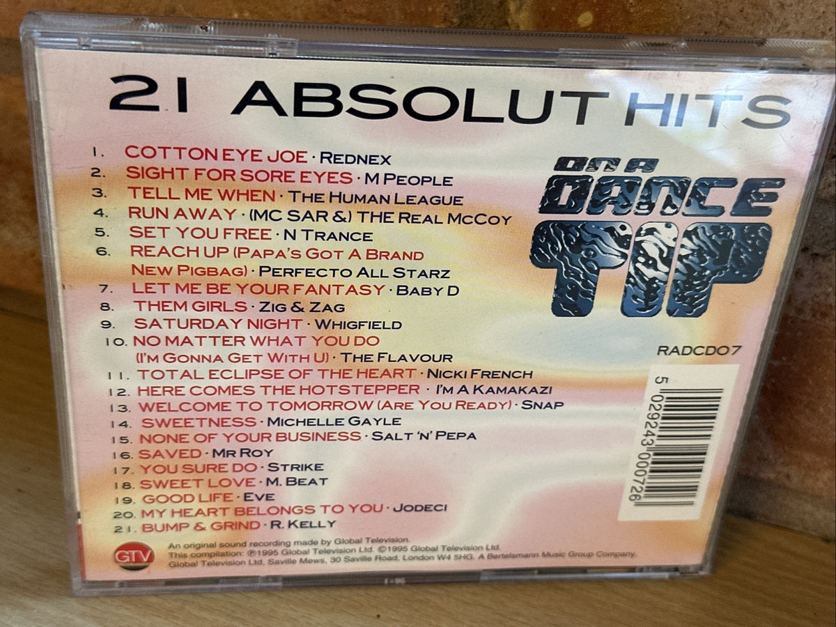 R Kelly The Human League M People CD - On A Dance Tip 21 tracks - 50292430007263