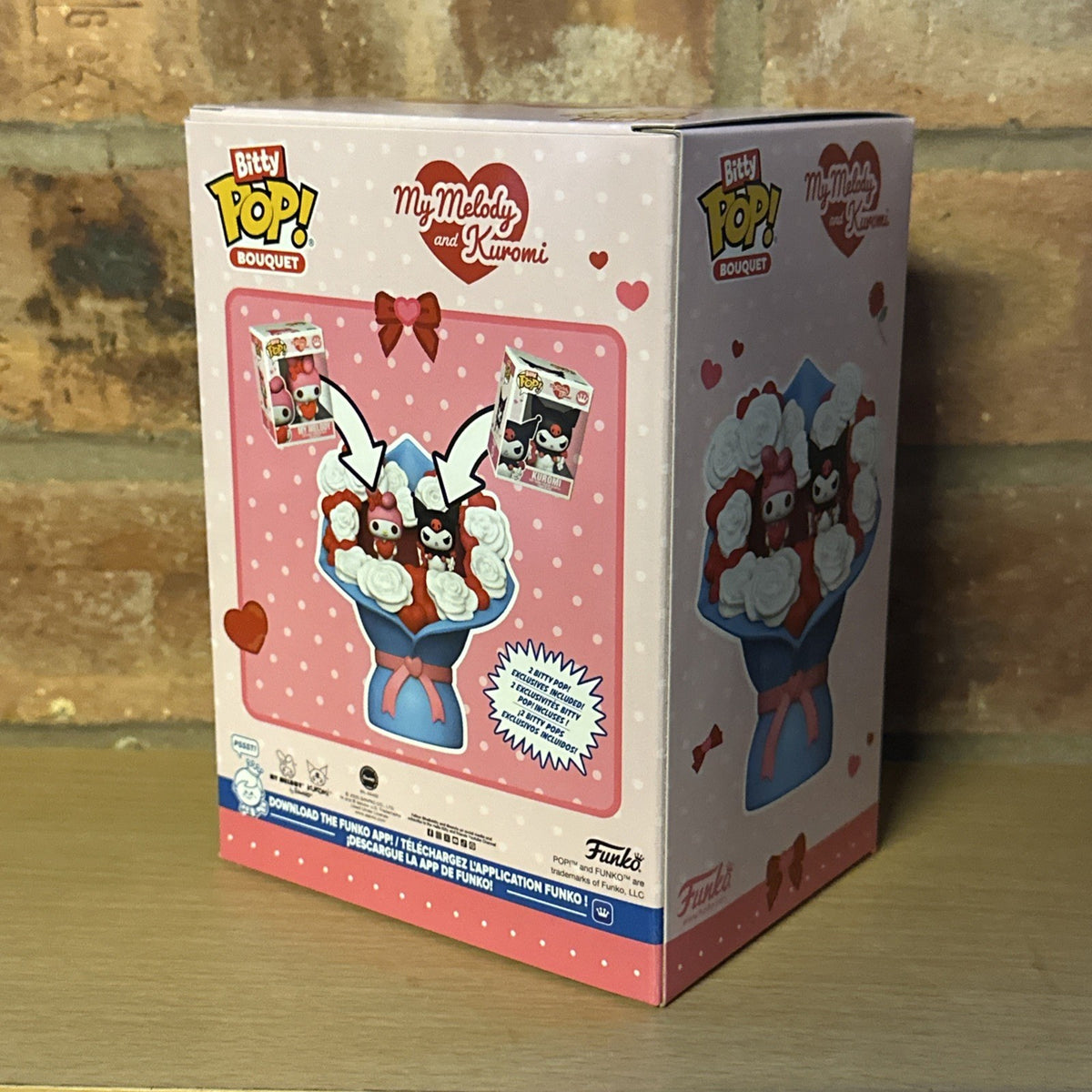 FUNKO Bitty Pop! Bouquet My Melody & Kuromi Valentine Gift Collect Set Anime1