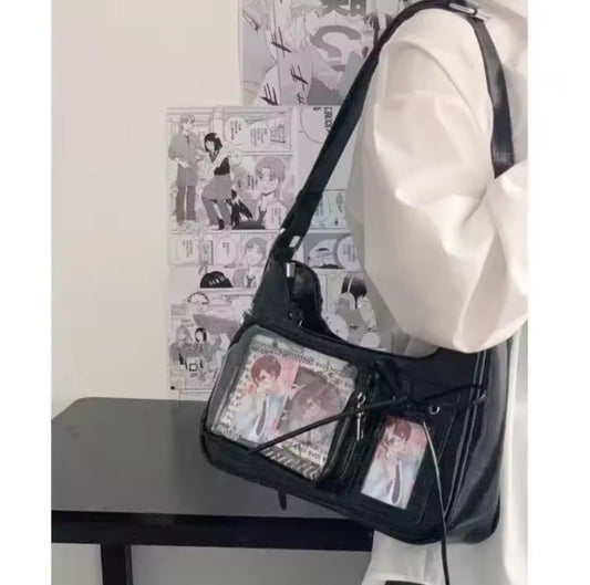 Y2K Transparent Crossbody Bag Lightweight Harajuku School Show Of Your Labubu