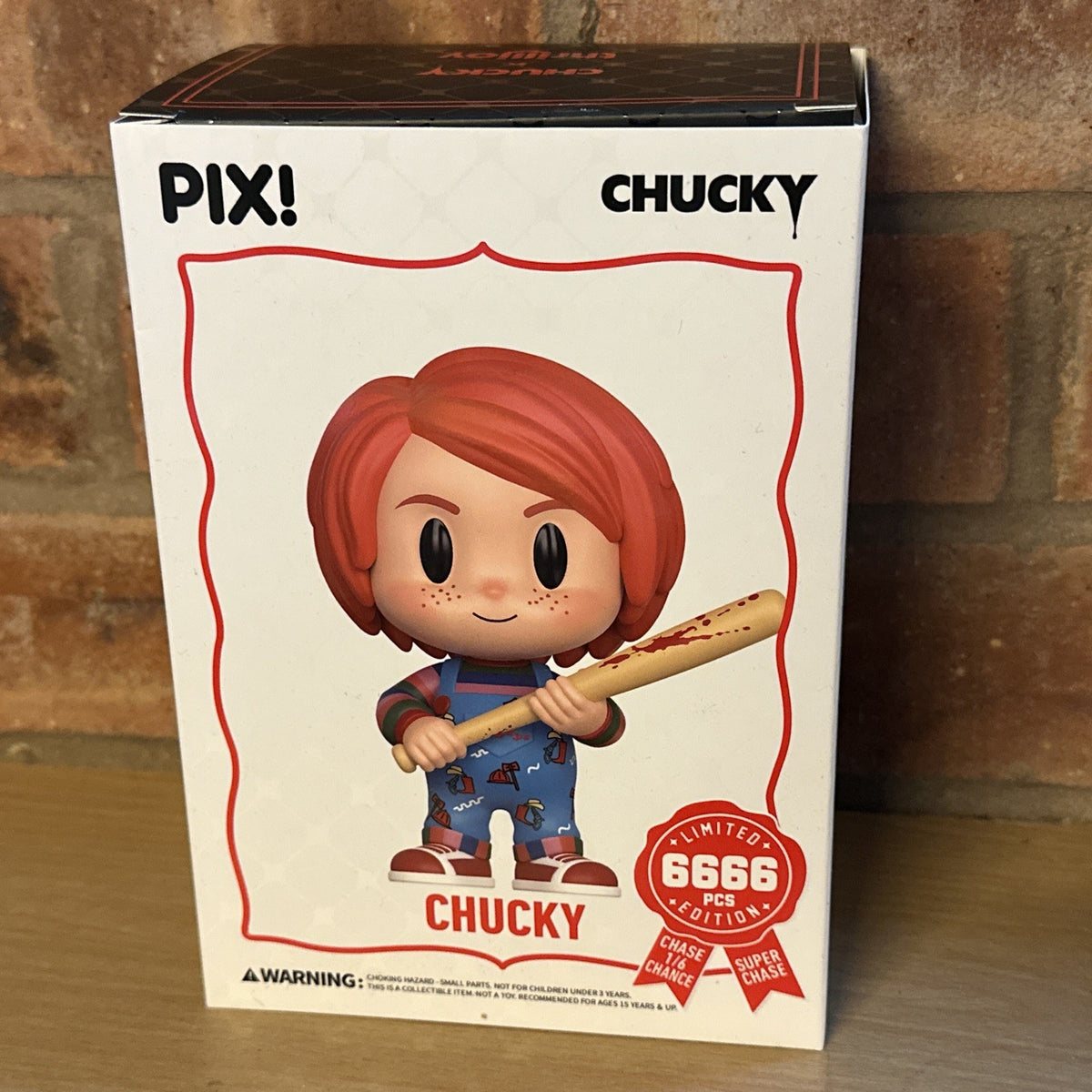 THRILLJOY PIX! 2025 CHUCKY WITH BASEBALL BAT  LIMITED 6666 pcs  UK SELLER .0