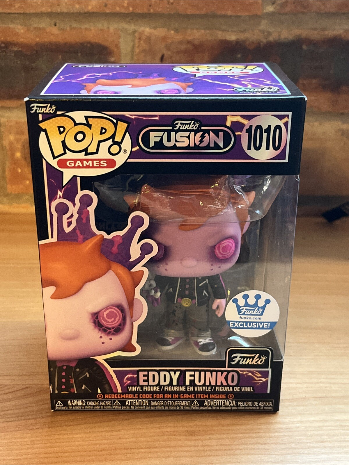 FREDDY FUNKO POP! EDDY FUNKO FUNKO FUSION Game Exclusive In STOCK NOW Code Exc0