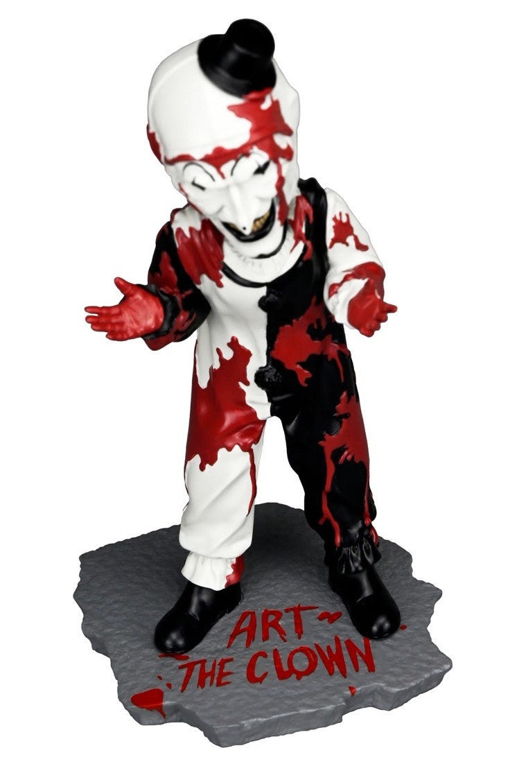 NECA Terrifier Art The Clown Head Knocker Hand Painted Bobblehead Horror In Stk