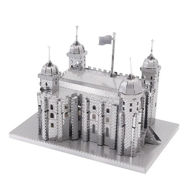Metal Model Tower of London 3D Laser Cut Sheet Metal DIY Kit Hobby Gift 1
