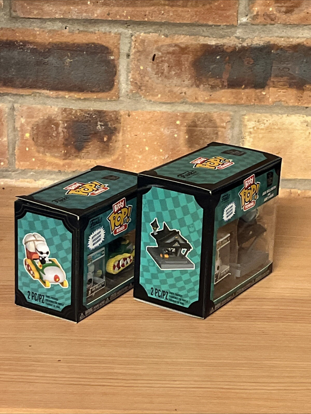 Funko Bitty 1st Ed Jack Skellington with Snowmobile And House Set Town Rides NBC6