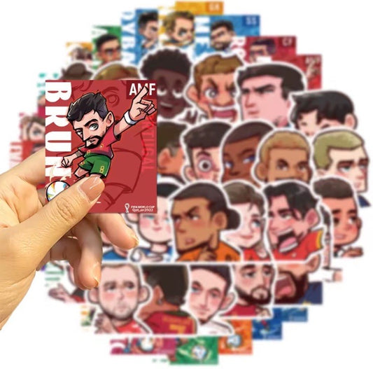 50x Football World Cup Stickers 2026 Teams France Portugal Brazil Soccer Gift0