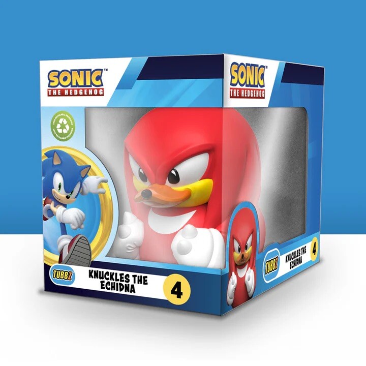  Sonic the Hedgehog Knuckles TUBBZ Boxed Duck   Netflix Movie Gaming Collect Set0
