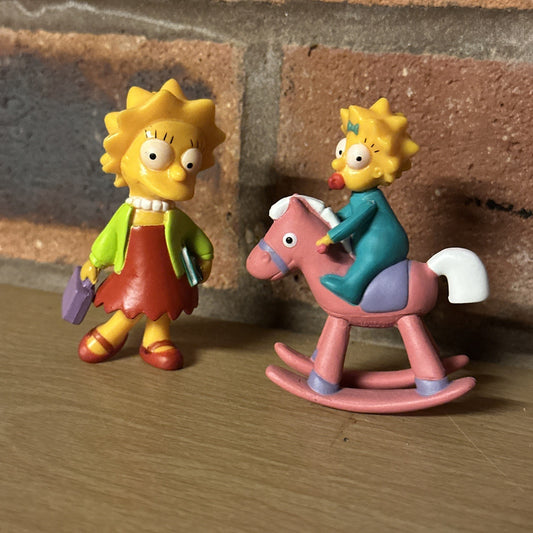 The Simpsons LISA AND MAGGIE ON ROCKING HORSE SIMPSON Figure 5.5' VINYL FIGURE0