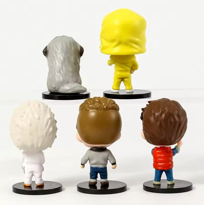 5x Back to the Future Figures Marty McFly Doc Einstein Figure BTTF Q 8cm Gifts4
