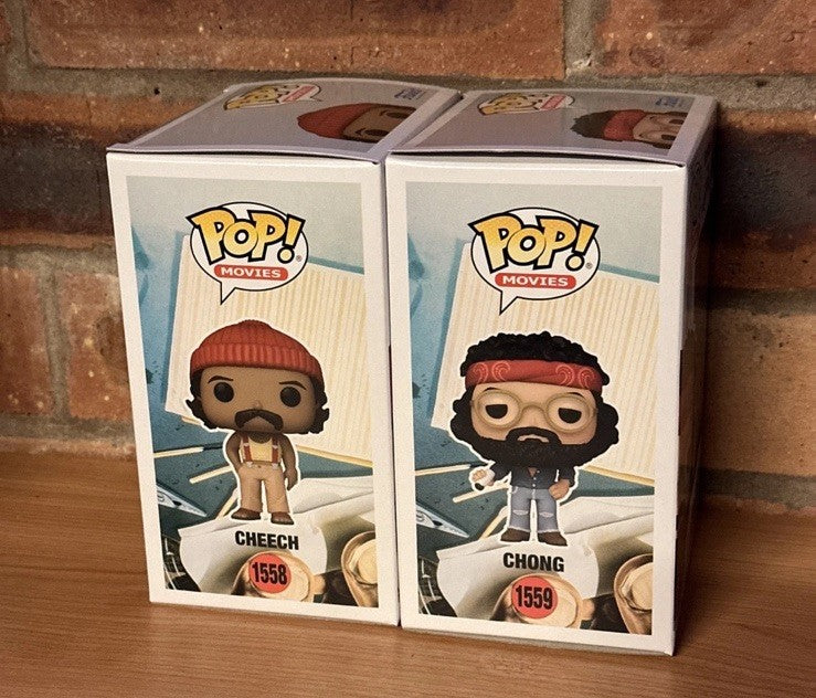 Funko Pop! Cheech & Chong Up in Smoke #1558  #1559 Set of 2 Gift Cult Weed Film