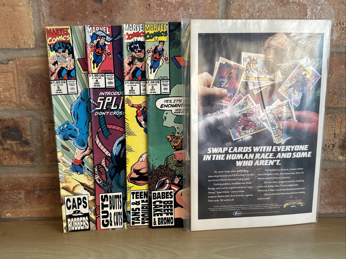 Wonder Man #1 - 5 (1991) Marvel Comic First Solo Issue inc Poster First 51