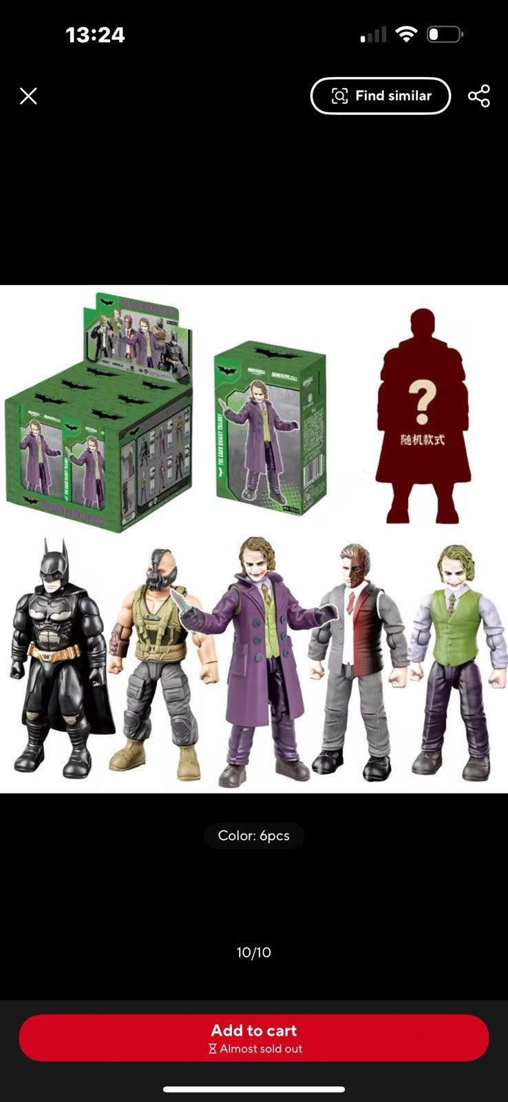 DC Justice League Batman Joker Bane Two-Face Figure Blind Box Series1