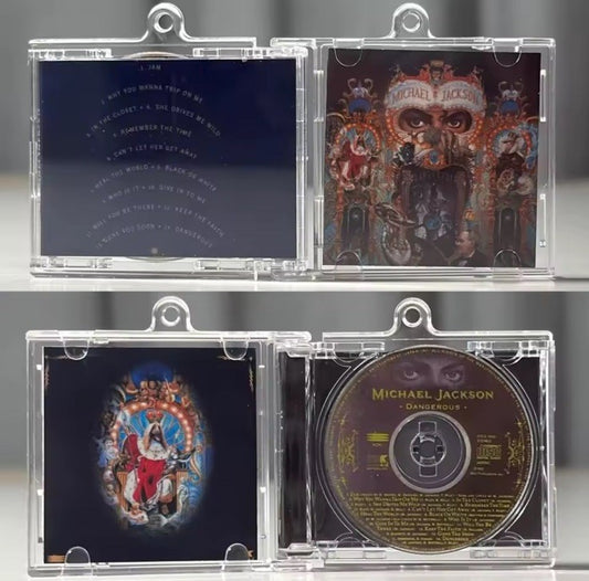  Michael Jackson DANGEROUS MJ MINI Music CD NFC Keychain Album0