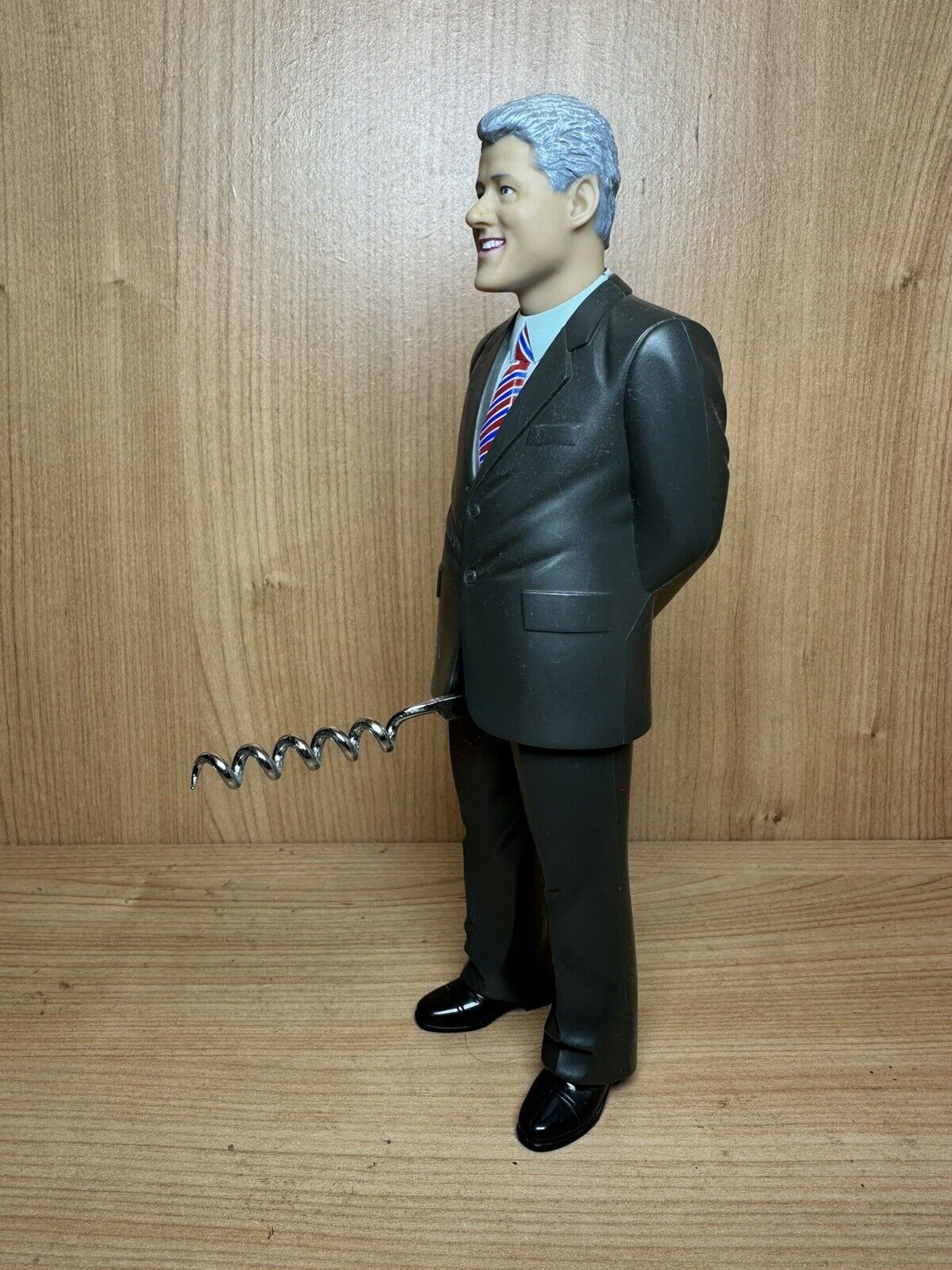 2008 Corkscrew Bill Clinton Wine Bottle Opener Gag Gift Novelty USA President